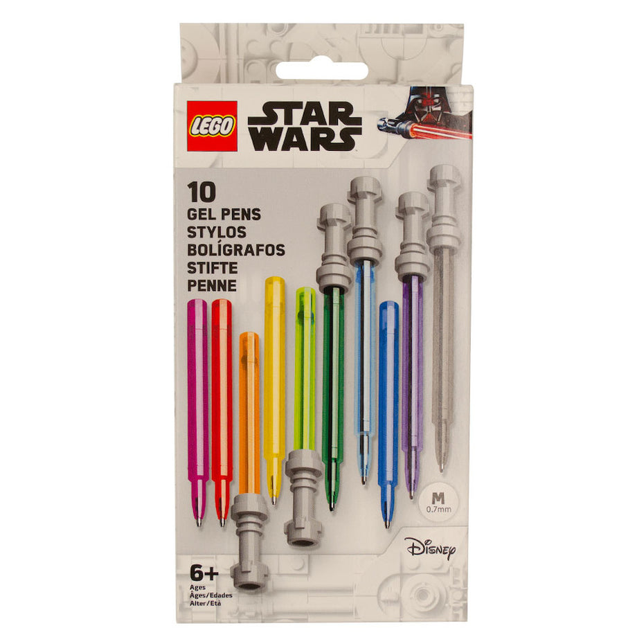 LEGO Star Wars Lightsaber Gel Pen Set of 10 Assorted