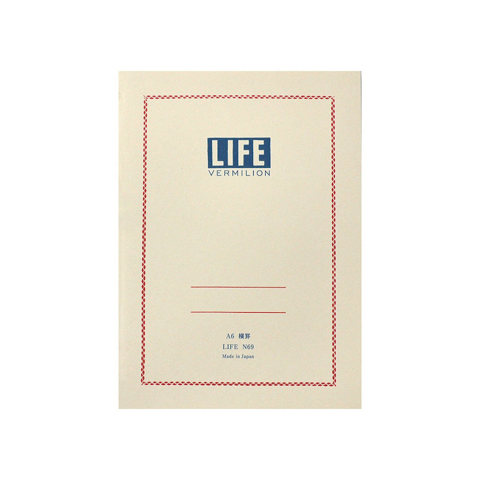 Life Vermillion Notebook A6 by Life at Cult Pens