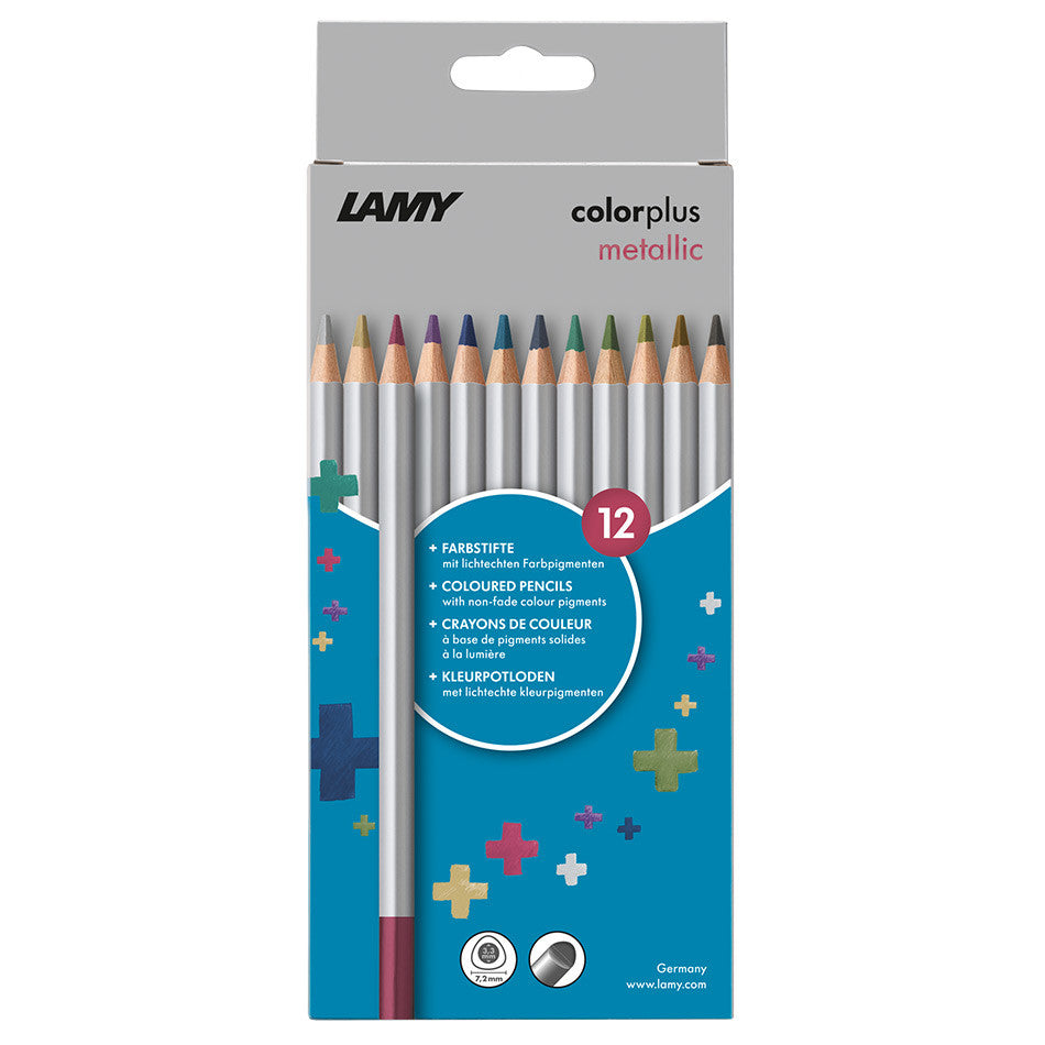 LAMY colorplus Coloured Pencil Box of 12 Metallic by LAMY at Cult Pens
