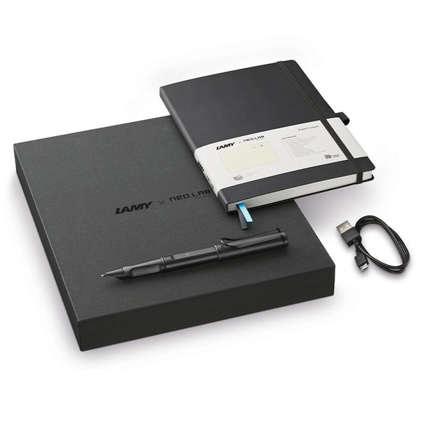 LAMY safari ncode Smart Pen and Notebook Set All Black