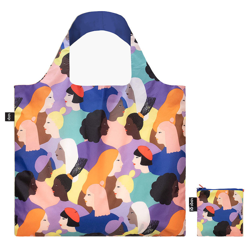 LOQI Glitter Power Sisters Recycled Tote Bag by LOQI at Cult Pens