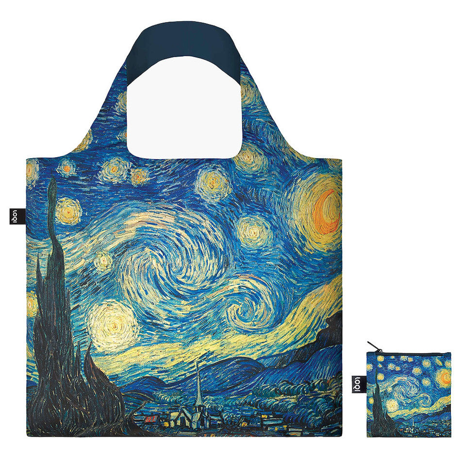 LOQI VINCENT VAN GOGH The Starry Night Recycled Tote Bag by LOQI at Cult Pens