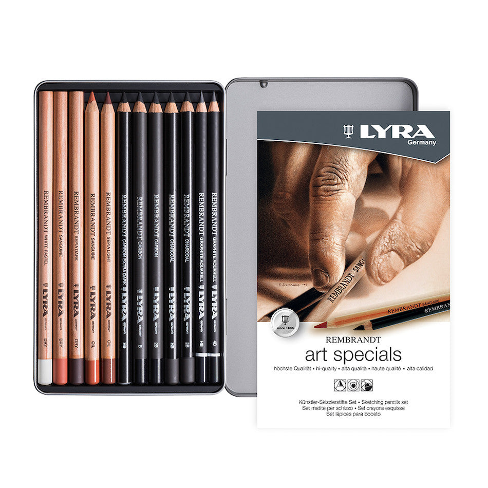 LYRA Hi-Quality Artpen 6751500 Pens in Metal Case Set of 50 Assorted Colours