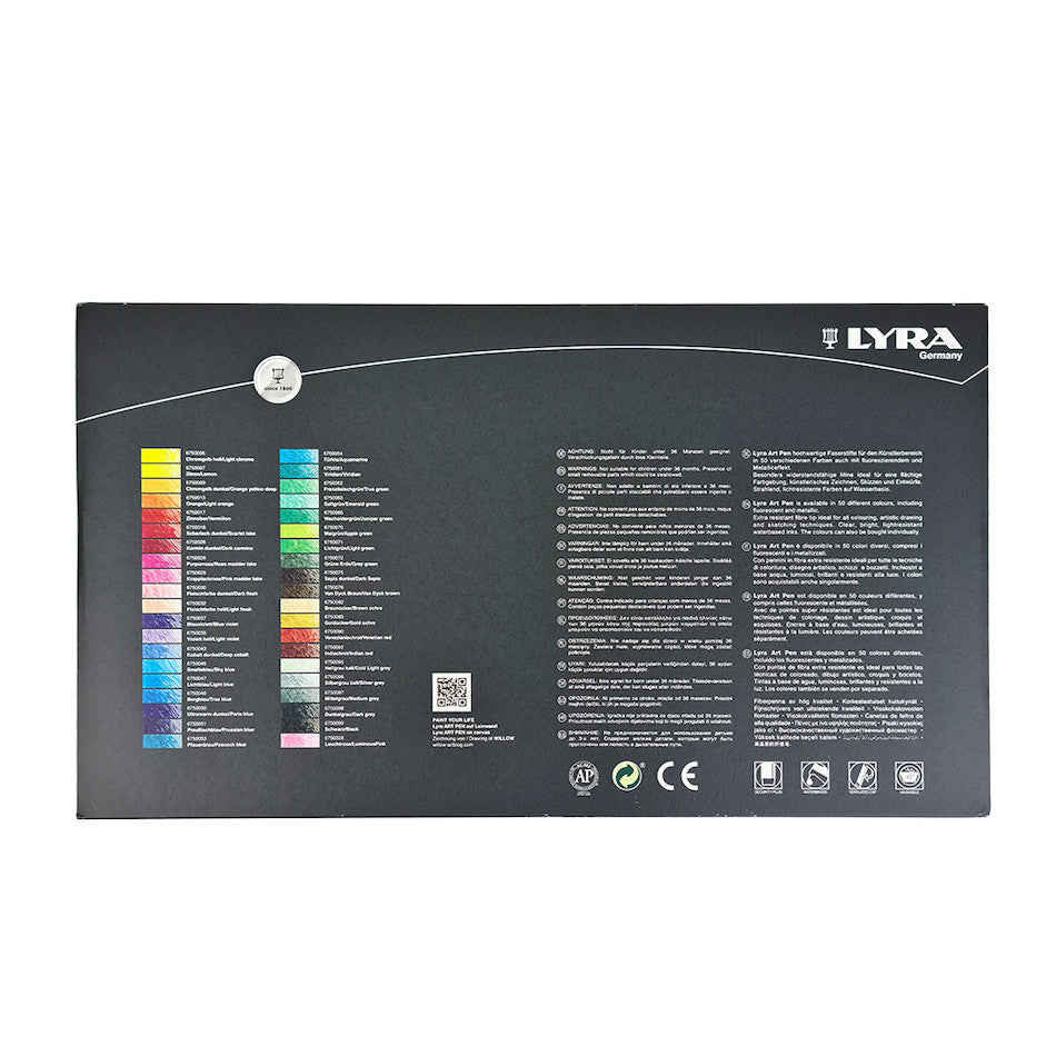 LYRA Art Felt Tip Pen Tin of 40 by LYRA at Cult Pens