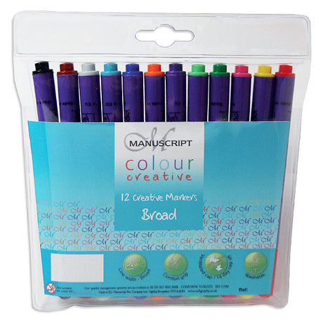 Manuscript Colour Creative Markers Wallet of 12 by Manuscript at Cult Pens