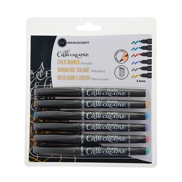 Calligraphy Marker Pen Set Italic Fibre Tip Callicreative -  Sweden