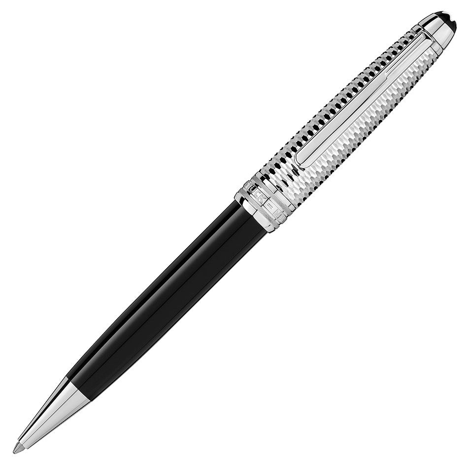 Montblanc Meisterstuck Doue Classique Ballpoint Pen Geometry Platinum by Montblanc at Cult Pens