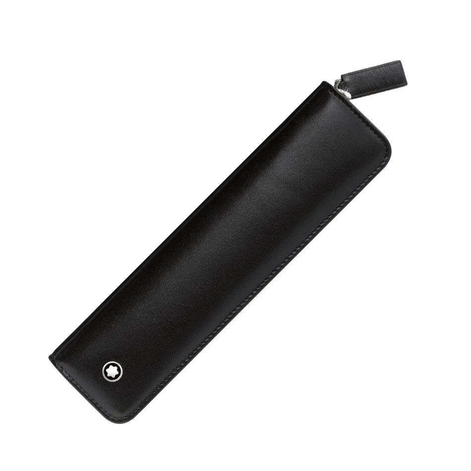 Montblanc Meisterstuck 1 Pen Pouch Zip Black by Montblanc at Cult Pens