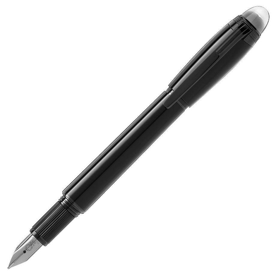 Montblanc bonheur black and white discount precious resin fountain pen 114831