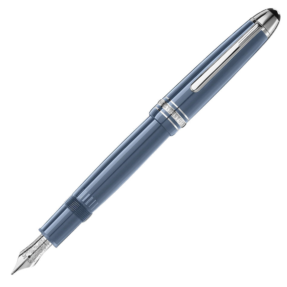 Montblanc Meisterstuck Glacier LeGrand Fountain Pen Blue by Montblanc at Cult Pens