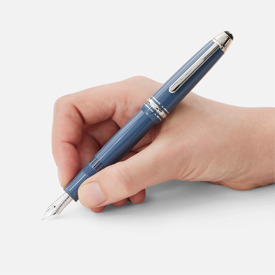 Montblanc Meisterstuck Glacier LeGrand Fountain Pen Blue by Montblanc at Cult Pens