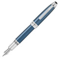 Montblanc Meisterstuck Glacier Solitaire Fountain Pen Blue by Montblanc at Cult Pens