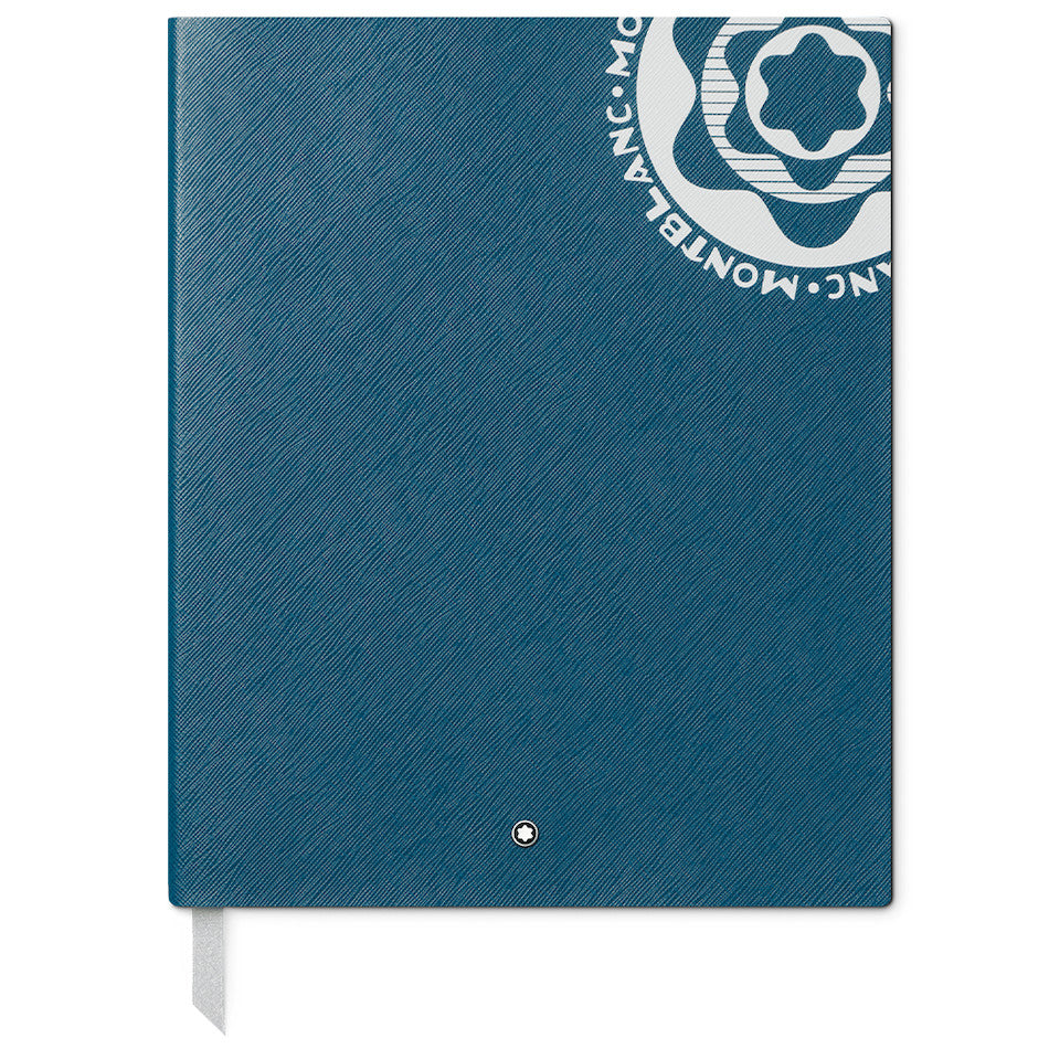 Mb Notebook Montblanc Vintage Logo Notebook #149 Large Blue Lined