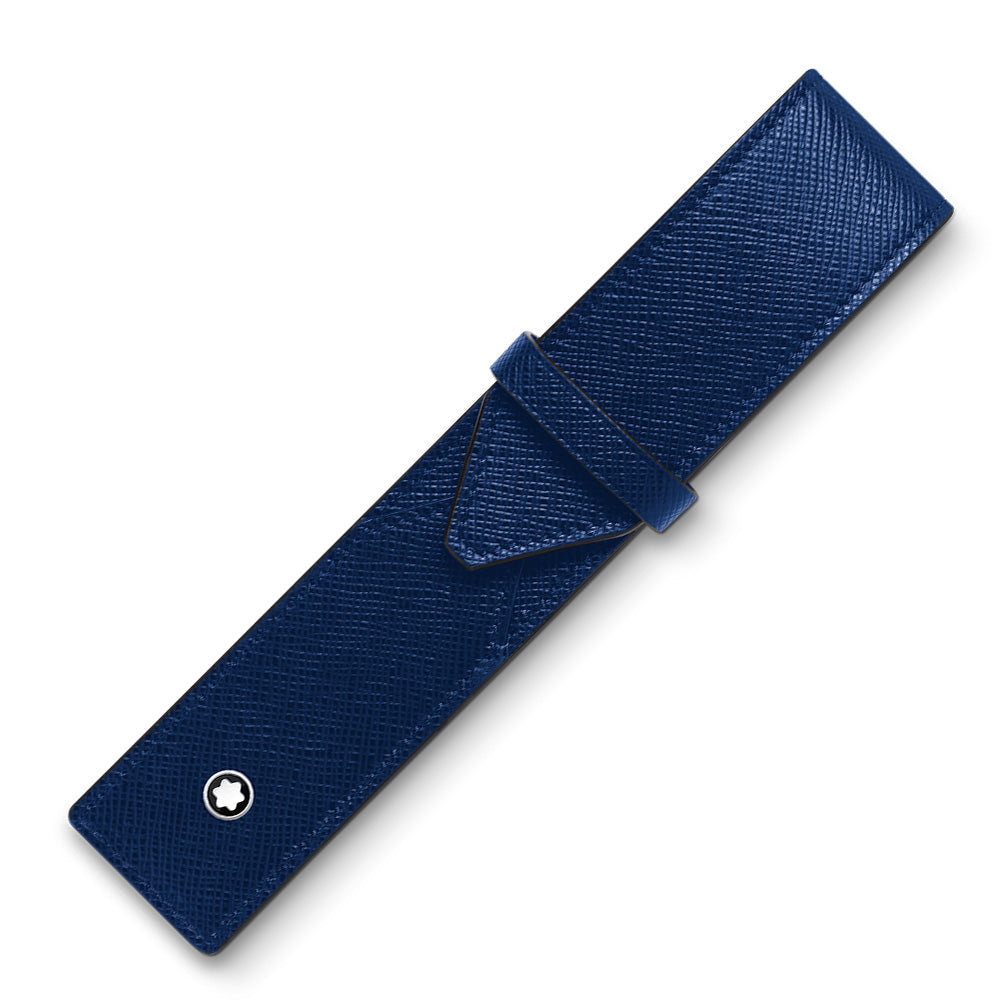 Montblanc Sartorial 1-pen Pouch Blue by Montblanc at Cult Pens