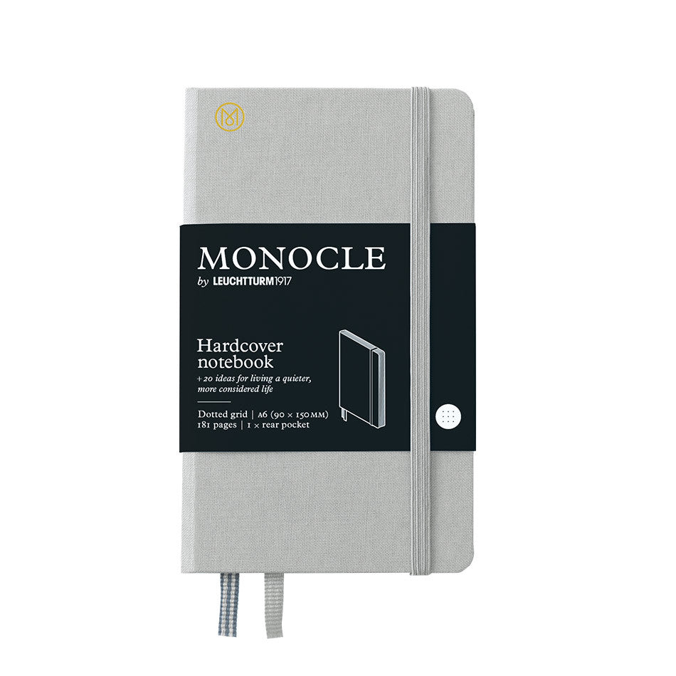 Monocle by Leuchtturm1917 Hardcover Notebook A6 Light Grey by Monocle by Leuchtturm1917 at Cult Pens