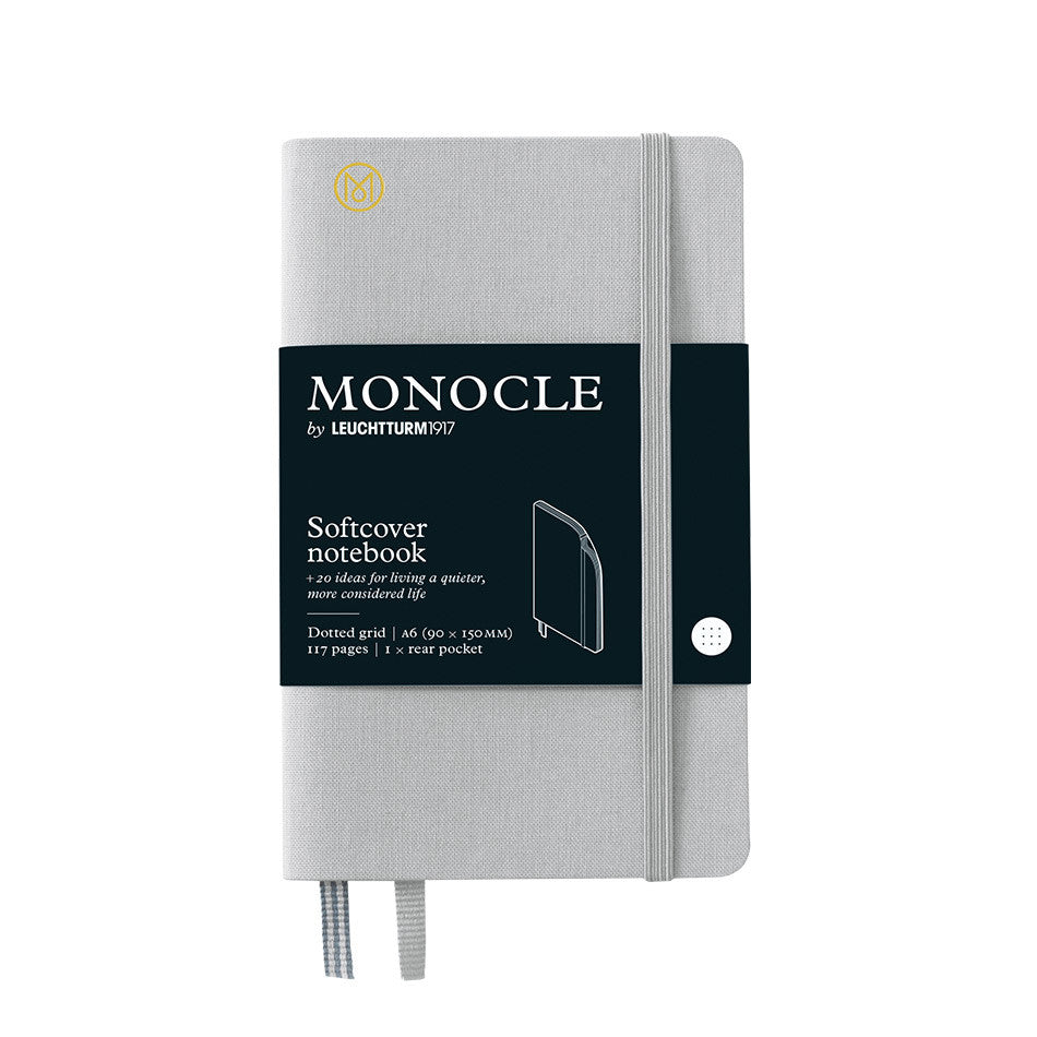 Monocle by Leuchtturm1917 Softcover Notebook A6 Light Grey by Monocle by Leuchtturm1917 at Cult Pens