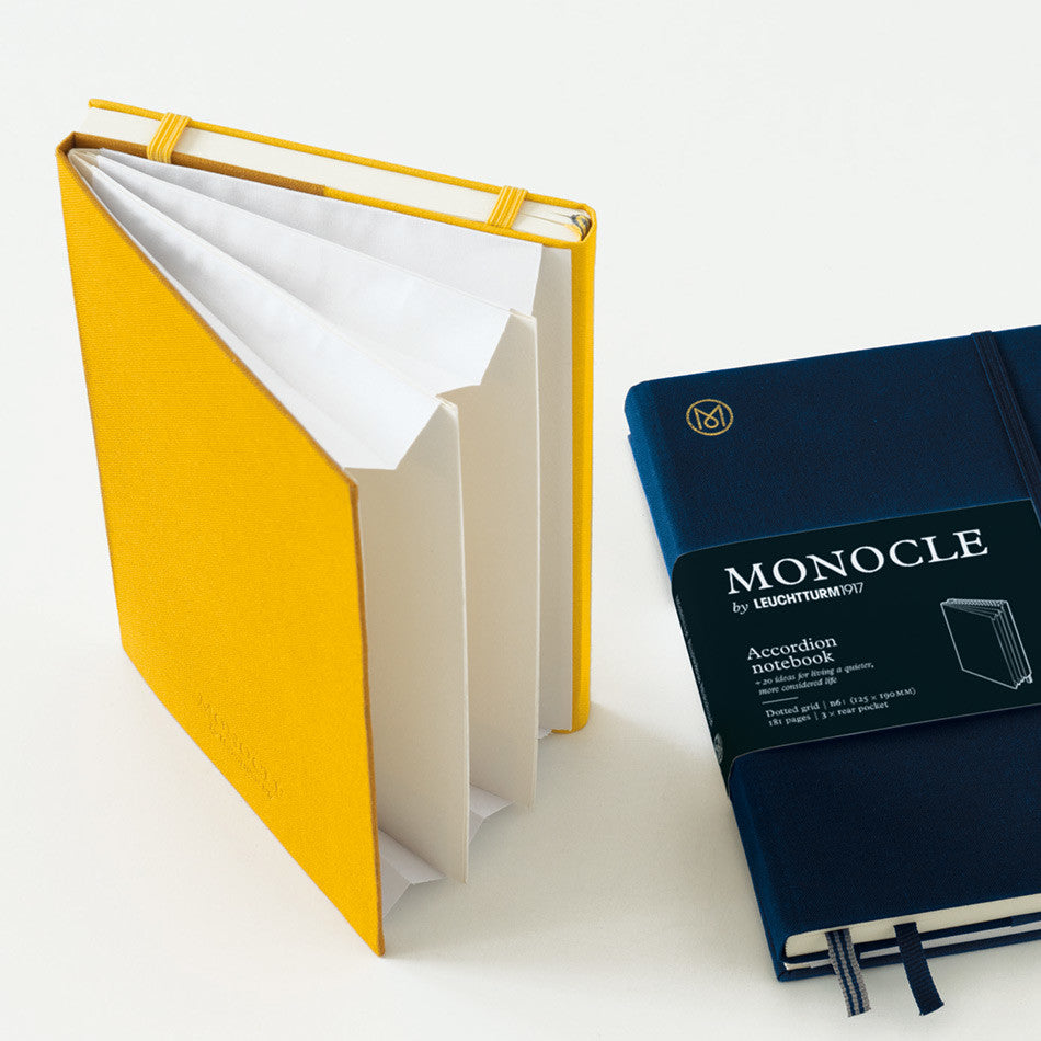 Monocle by Leuchtturm1917 Wallet/Accordion Notebook B6+ Navy by Monocle by Leuchtturm1917 at Cult Pens