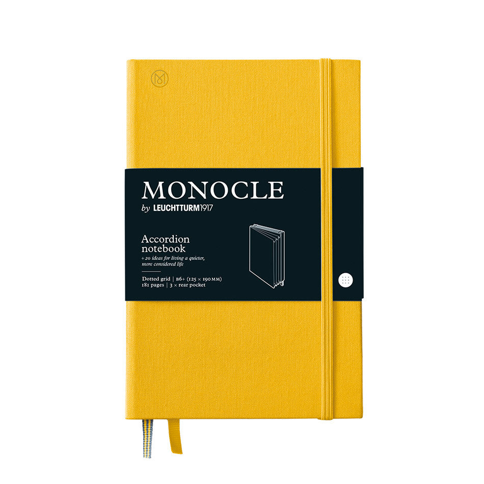 Monocle by Leuchtturm1917 Wallet/Accordion Notebook B6+ Yellow by Monocle by Leuchtturm1917 at Cult Pens