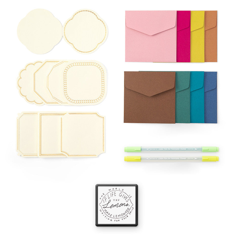 Midori Paintable Stamp Kit Limited Edition Lemon by Midori at Cult Pens