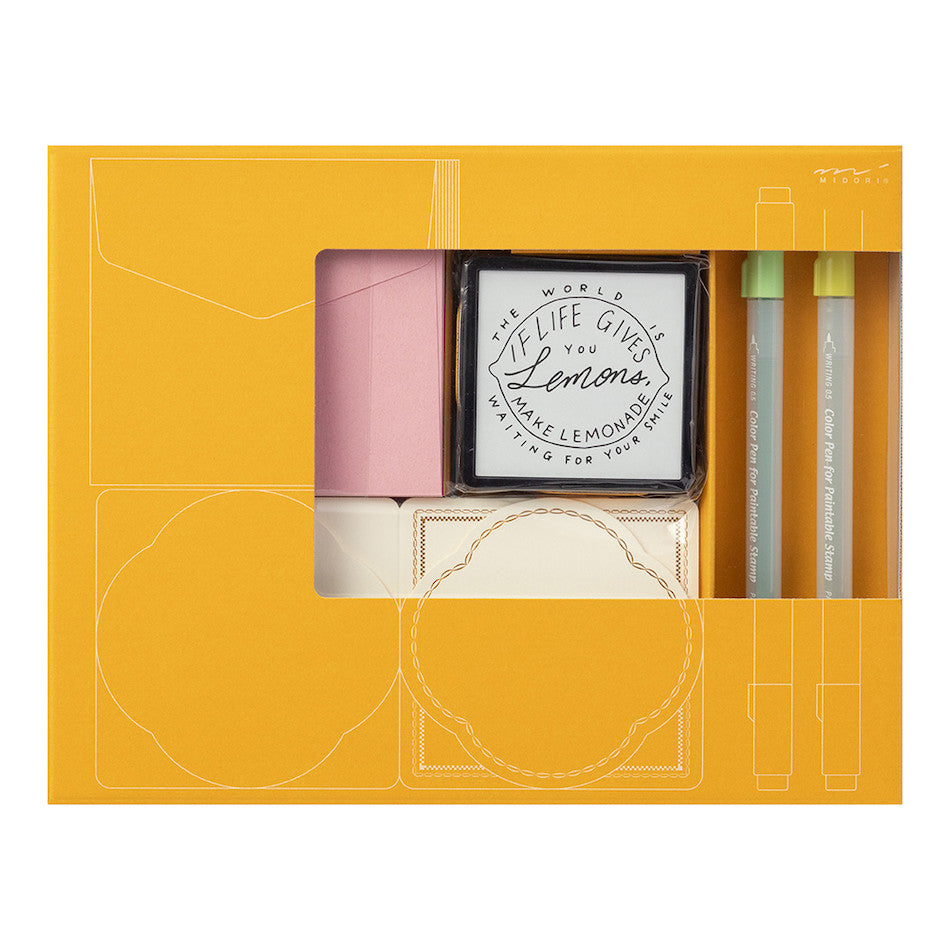 Midori Paintable Stamp Kit Limited Edition Lemon by Midori at Cult Pens