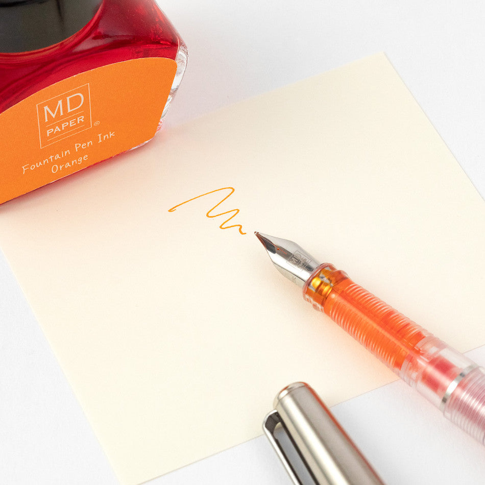 Midori MD Fountain Pen With Bottled Ink Limited Edition Orange by Midori at Cult Pens