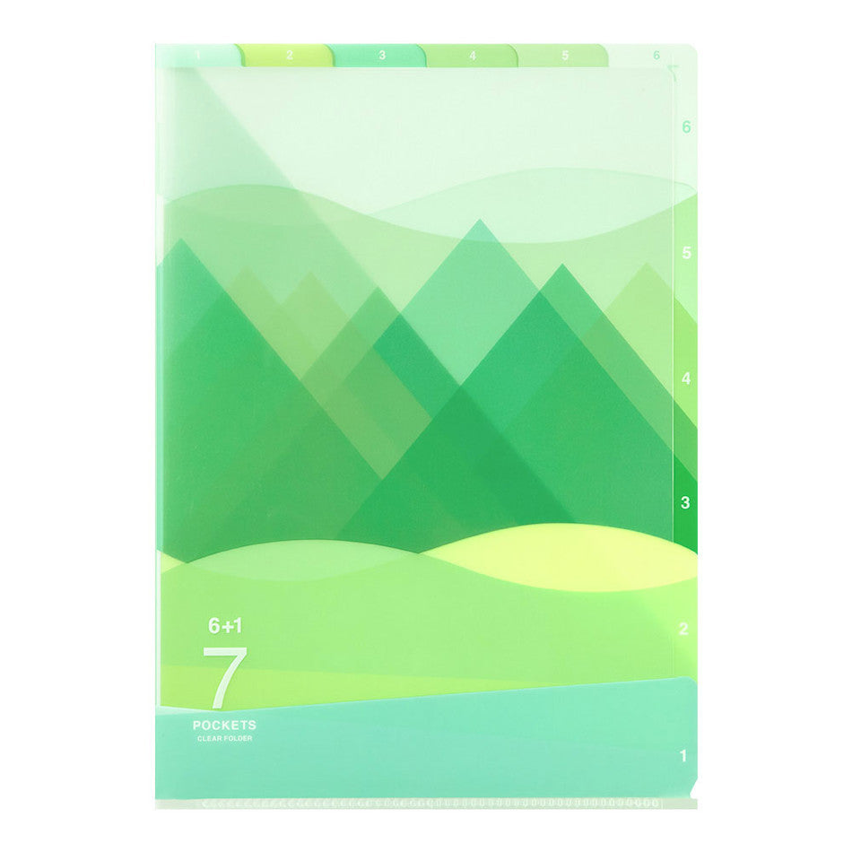 Midori 7 Pockets Clear Folder A4 by Midori at Cult Pens