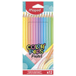Maped Pastel Colouring Pencil Set of 12 by Maped at Cult Pens
