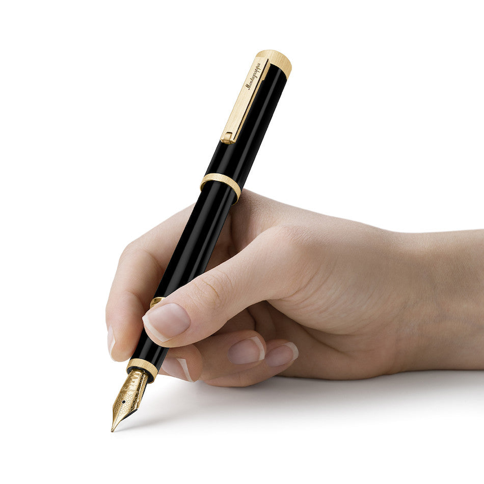 Montegrappa Zero Fountain Pen Yellow Gold Steel Nib by Montegrappa at Cult Pens