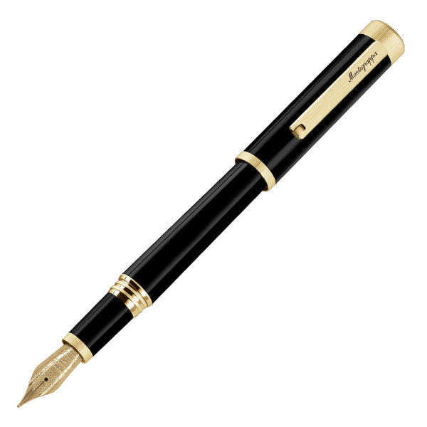 Montegrappa Zero Fountain Pen Yellow Gold Steel Nib