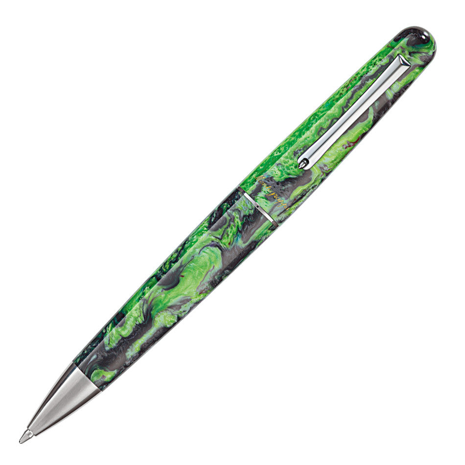 Montegrappa Elmo Fantasy Bloom Ballpoint Pen Black Star Lily by Montegrappa at Cult Pens