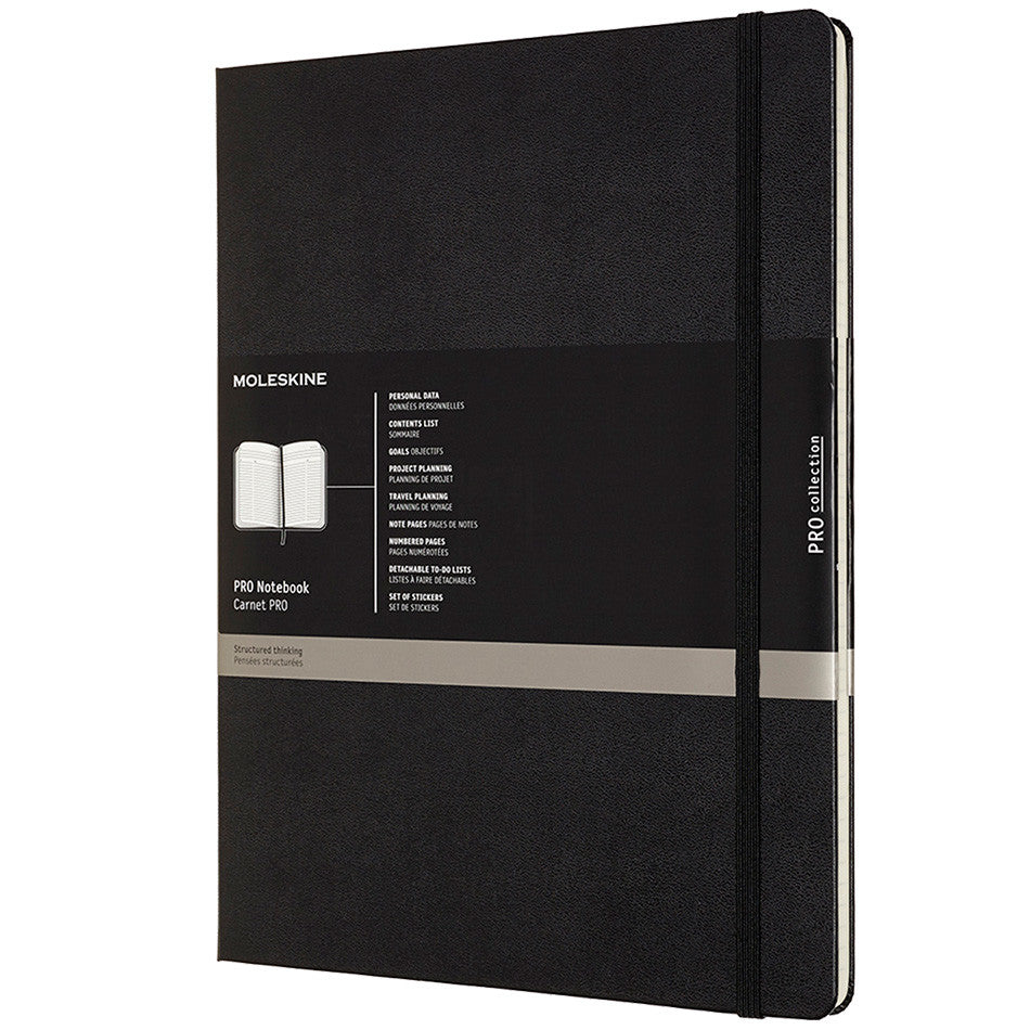 Moleskine Pro Notebook Hard Cover Extra Extra Large 216x279 Black by Moleskine at Cult Pens