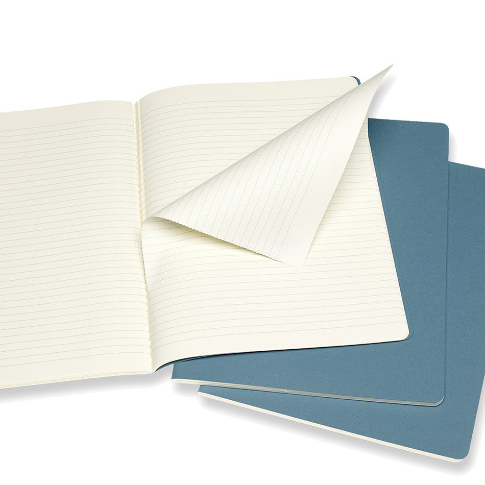 Moleskine Cahier Extra Large Journal 190x250 Brisk Blue by Moleskine at Cult Pens