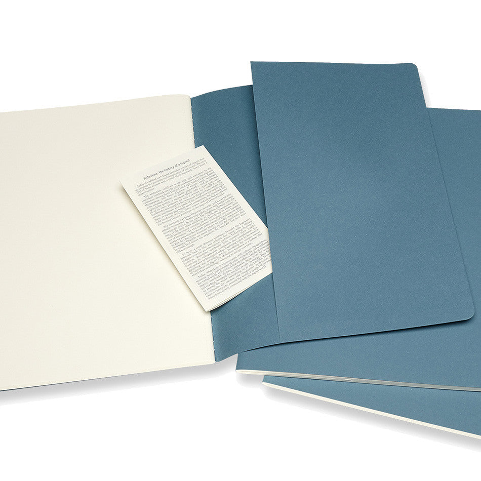Moleskine Cahier Extra Large Journal 190x250 Brisk Blue by Moleskine at Cult Pens