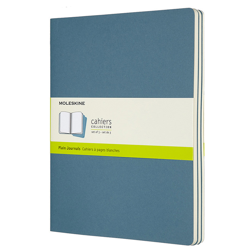 Moleskine Cahier Extra Large Journal 190x250 Brisk Blue by Moleskine at Cult Pens