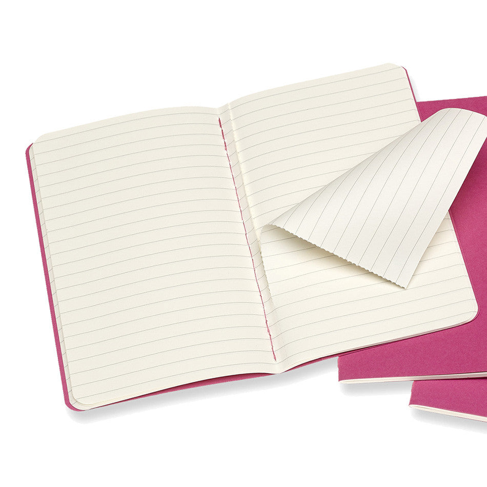 Moleskine Cahier Pocket Journal 90x140 Kinetic Pink by Moleskine at Cult Pens