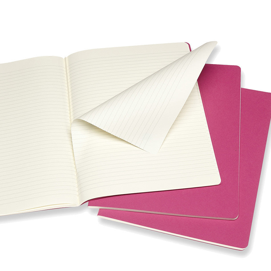 Moleskine Cahier Extra Large Journal 190x250 Kinetic Pink by Moleskine at Cult Pens