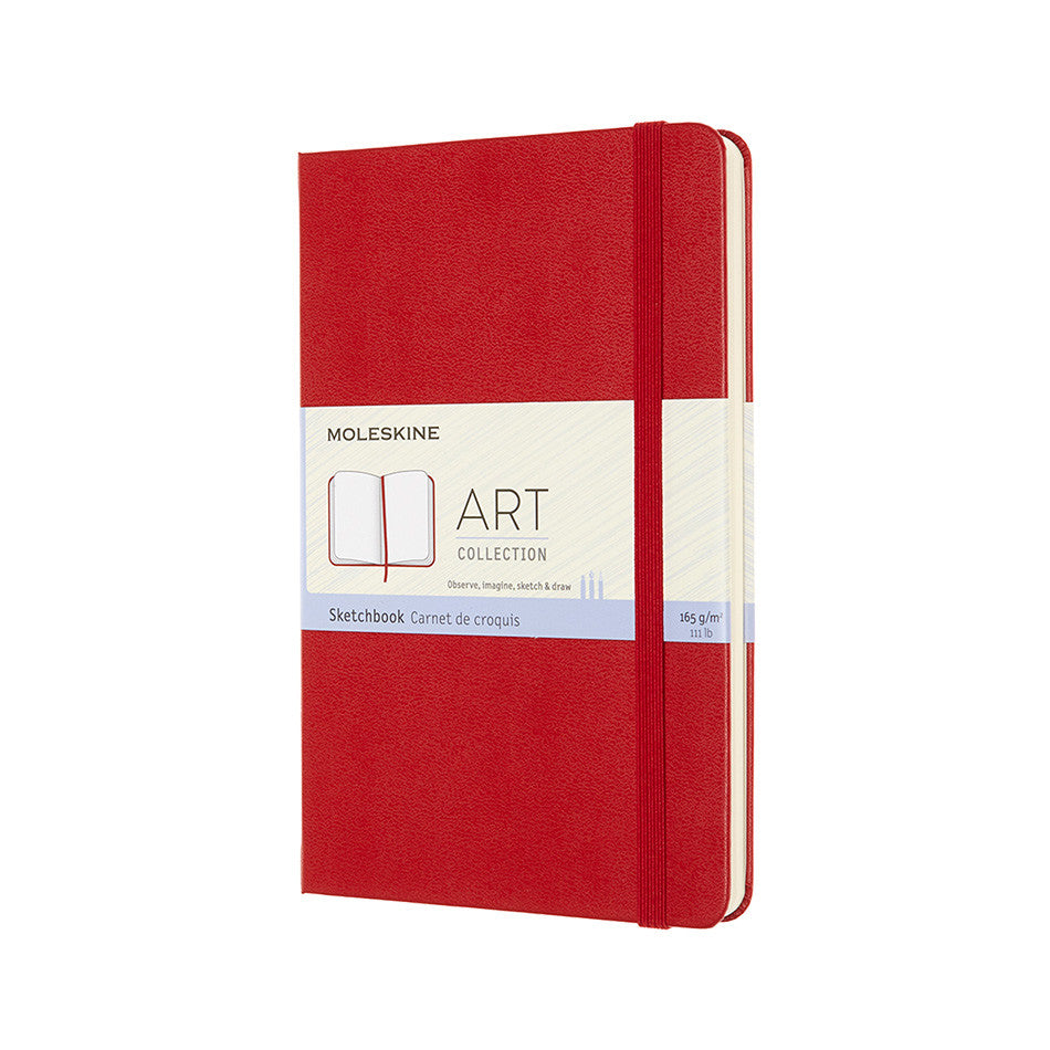 Moleskine Art Plus Sketchbook Medium 118mmx180mm Scarlet Red by Moleskine at Cult Pens