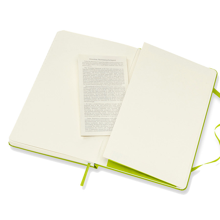 Moleskine Classic Collection Hardcover Large Notebook Lemon Green by Moleskine at Cult Pens