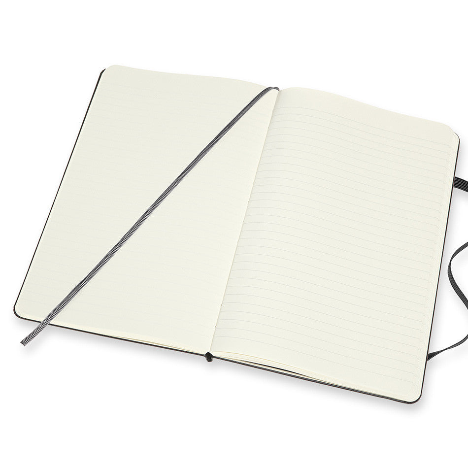 Moleskine Double Layout Notebook Hardcover Large Ruled-Plain Black by Moleskine at Cult Pens