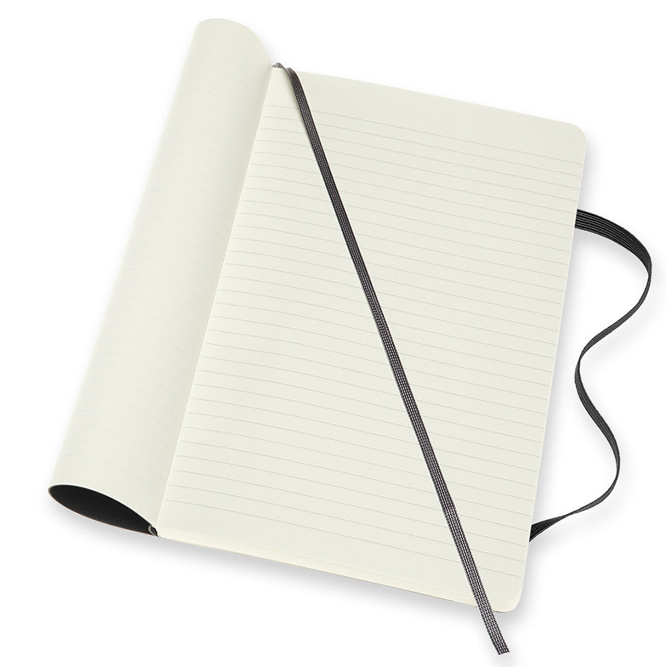 Moleskine Double Layout Notebook Softcover Large Ruled-Plain Black by Moleskine at Cult Pens