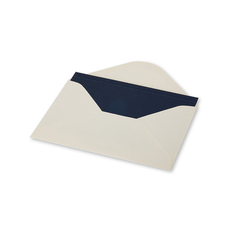 Moleskine Pocket Note Card with Envelope Indigo Blue by Moleskine at Cult Pens