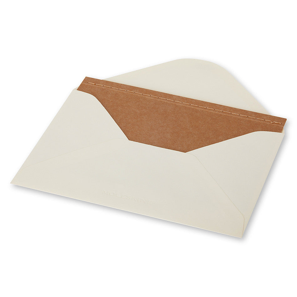 Moleskine Large Note Card with Envelope Kraft Brown by Moleskine at Cult Pens