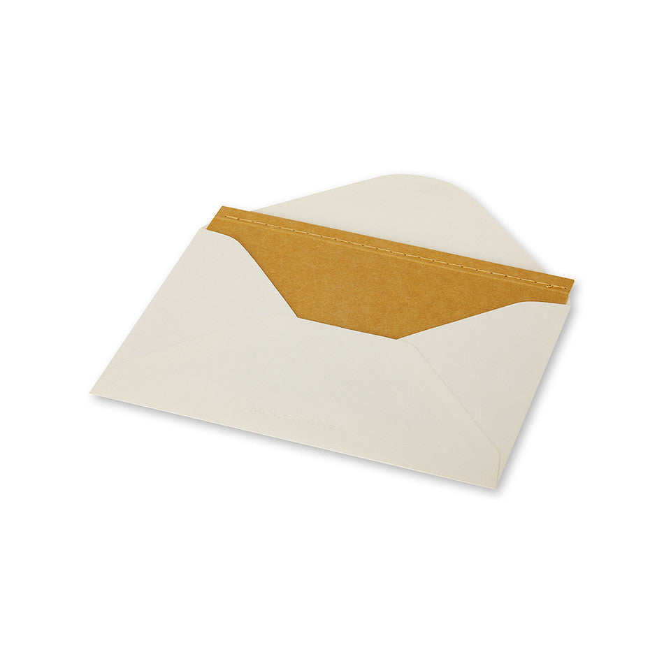 Moleskine Pocket Note Card with Envelope Mustard Yellow by Moleskine at Cult Pens