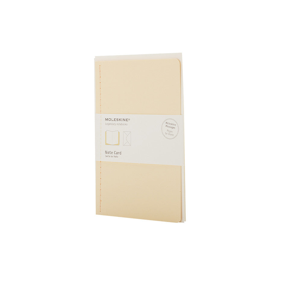 Moleskine Pocket Note Card with Envelope Frangipane Yellow by Moleskine at Cult Pens