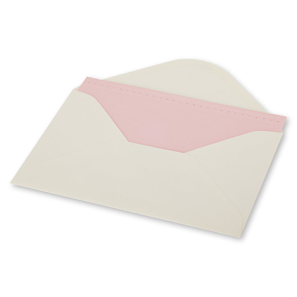 Moleskine Large Note Card with Envelope Peach Pink by Moleskine at Cult Pens