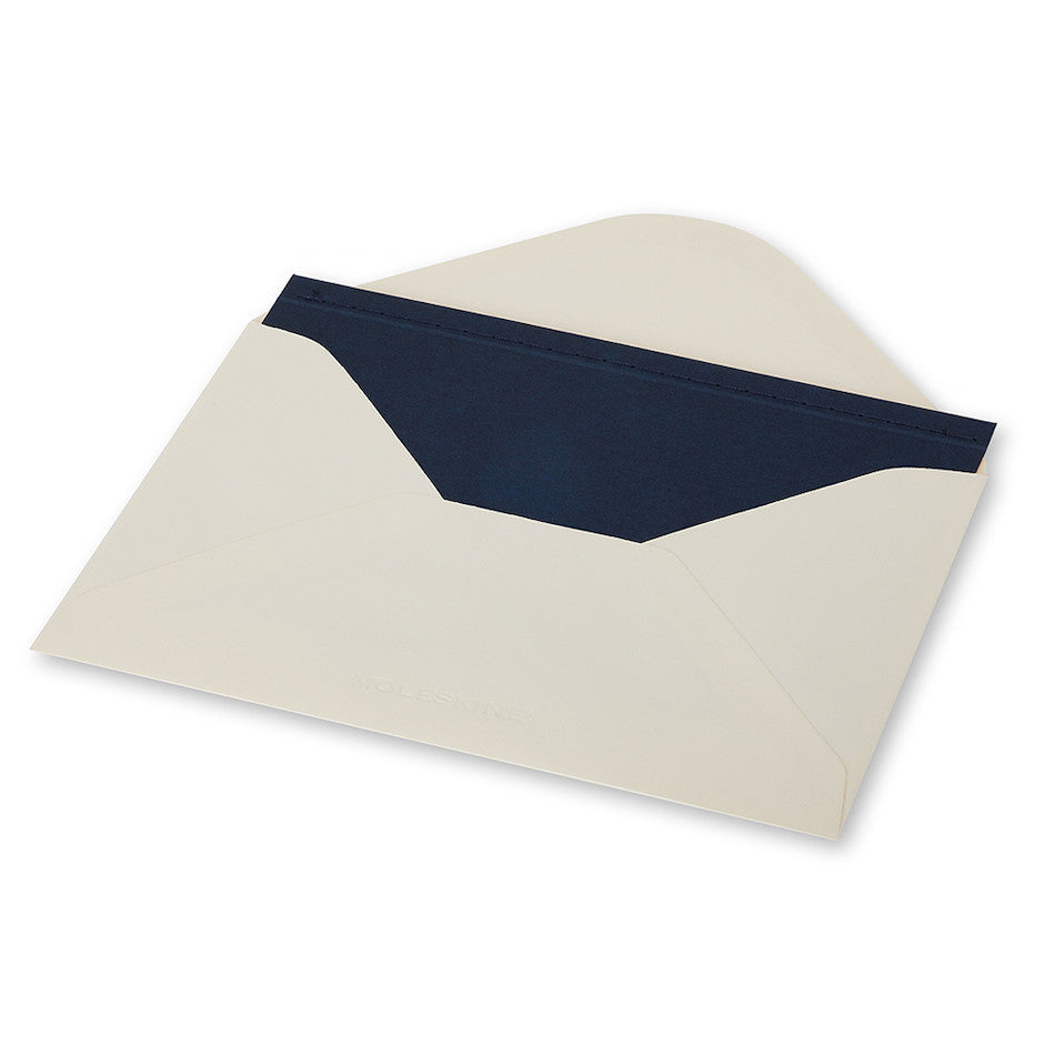 Moleskine Large Note Card with Envelope Indigo Blue by Moleskine at Cult Pens