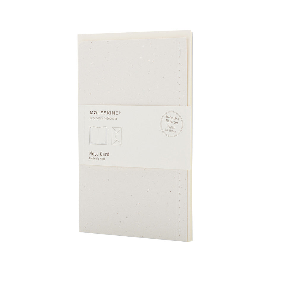 Moleskine Pocket Note Card with Envelope Almond White by Moleskine at Cult Pens