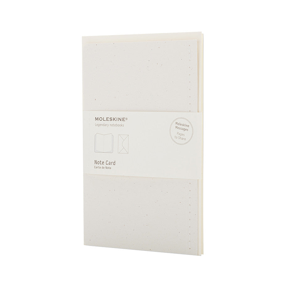 Moleskine Pocket Note Card with Envelope Almond White