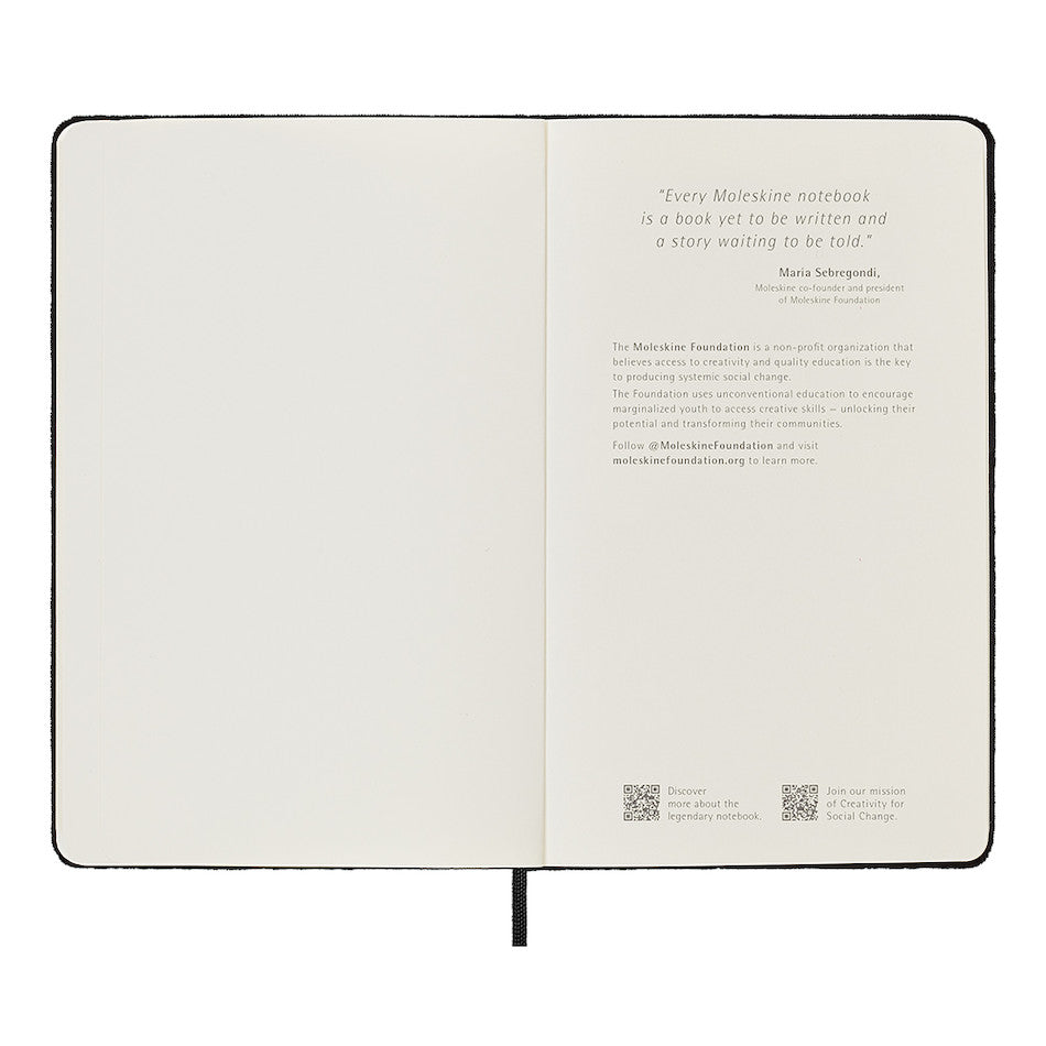 Moleskine Limited Collection Large Notebook Velvet Black Ruled by Moleskine at Cult Pens