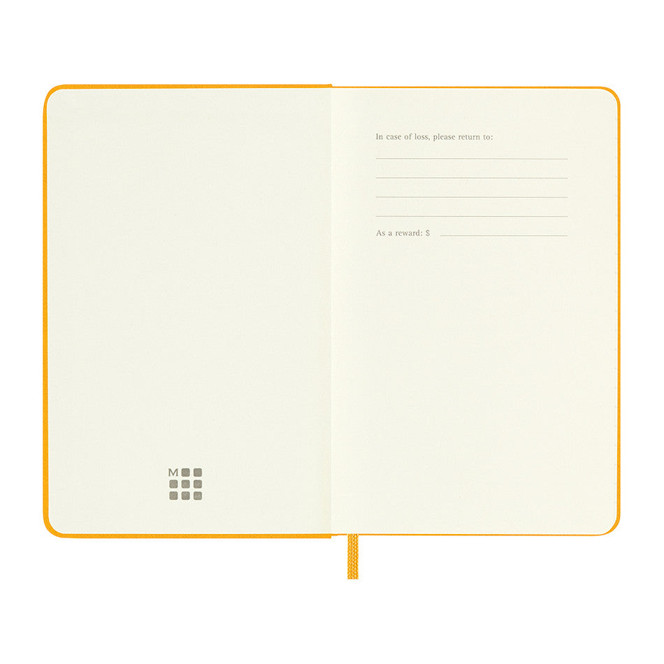 Moleskine Silk Hardcover Pocket Notebook Ruled Orange Yellow by Moleskine at Cult Pens